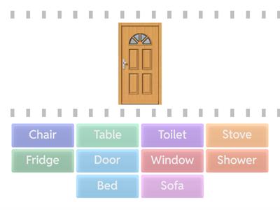 Objects of the house match