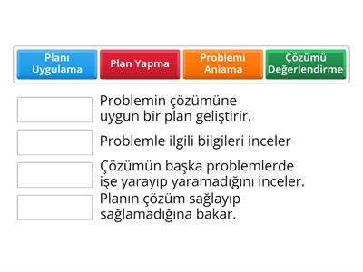 Problem Çözme Basamakları