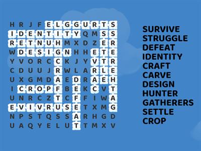 Indigenous groups word search