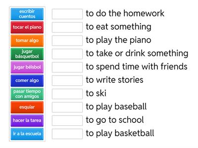 Activity Phrases #2 Match