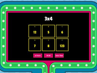 Tablas de multiplicar