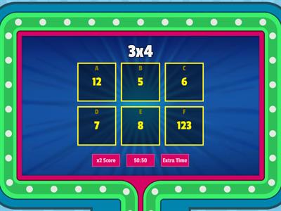 Tablas de multiplicar