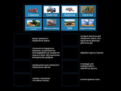Праця людей у полі з використанням сільськогосподарських машин