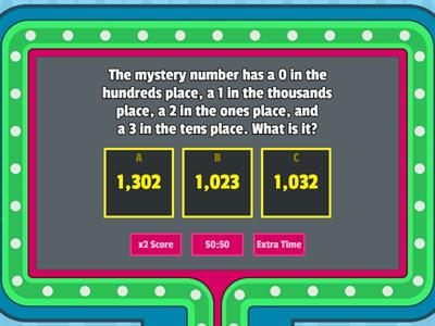 Mystery Number (4-Digit)