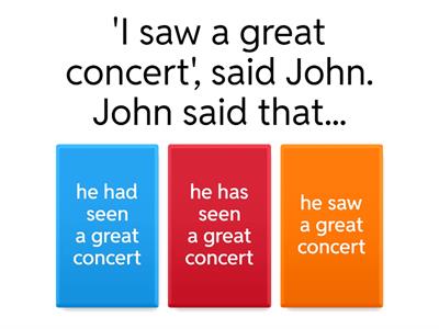 REPORTED SPEECH  intermediate