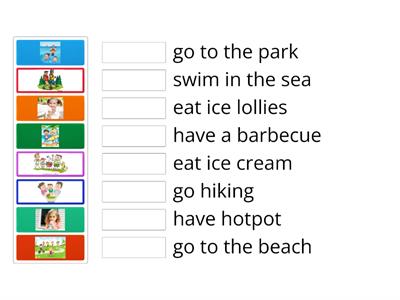 Seasonal Activities Game