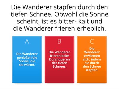 Welche Aussage ist richtig ?