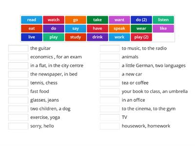 Verb phrases EF elementary