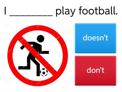 Present Simple - Negative Form