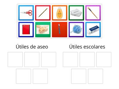 Útiles escolares - Útiles de aseo