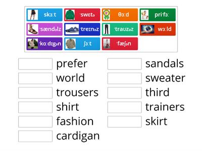 Match the words with their transcriptions