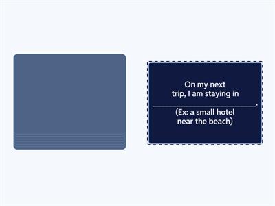 TRAVELLING - PRESENT CONTINUOUS FOR FUTURE