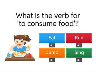 Common Verbs ESL Quiz 1