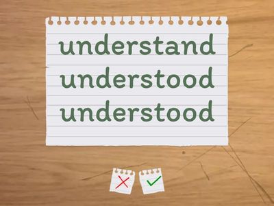 Irregular Verbs. 91-105.105