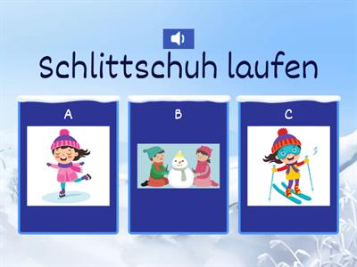 Winteraktivitäten, Vorschule