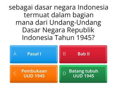 Hubungan Pancasila dengan Undang-Undang Dasar Negara Republik Indonesia