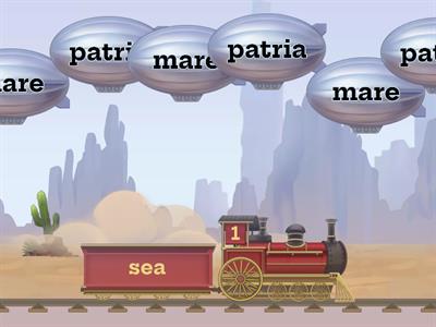 Latin Map Terms ~ Balloon Pop