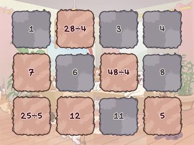 수학 3단원 나눗셈 메모리게임