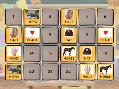 LETTER H MATCHING GAME