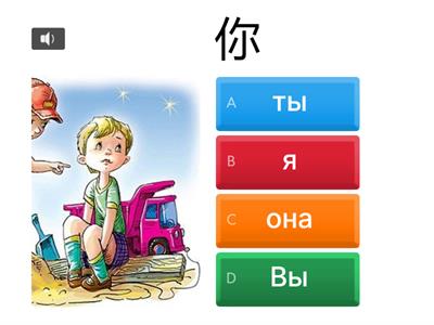 Местоимения китайский (мн.ч. + ед.ч.)