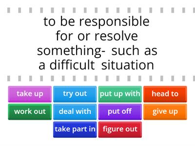 FCE B2  50 most common phrasal verbs (1/5)