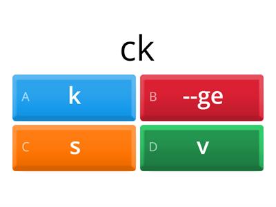 6.5 Find the letters that can sound the same