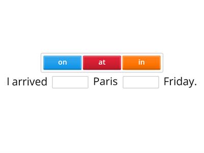 Prepositions  New English File pre-intermediate