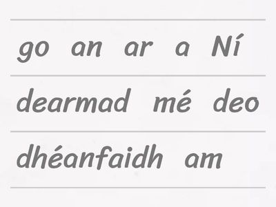 Ceolchoirm a chonaic mé