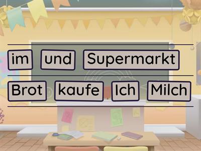 Порядок слів Einkaufen (Покупки) А1-А2 