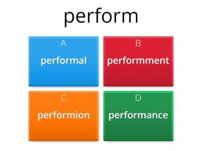 Suffixes al/ance/ment/tion