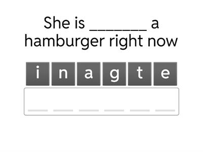Ordenar Letras - Presente simple, Perfecto y continuo