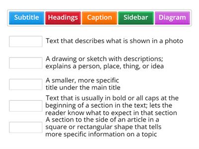 Informational Text  Features
