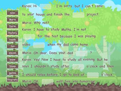 Go getter 3. Listening 5.6 WB p.47 ex.3