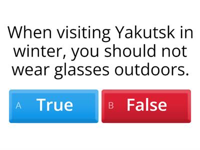 Yakutsk - reading comprehension
