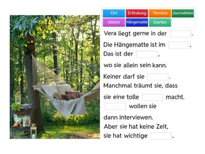 Horizonte 9. L. 2 # Veras Hängematte