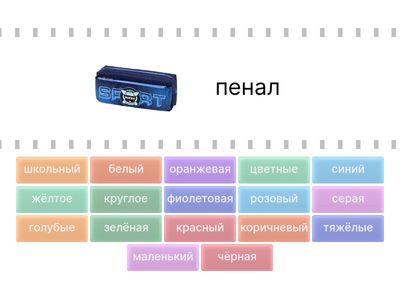 Что у тебя в рюкзаке? (Согласование имён прилагательных и имён существительных)