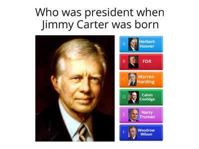 Who was president when a president was born