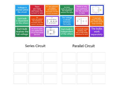 10b Series and Parallel Circuits Matching 