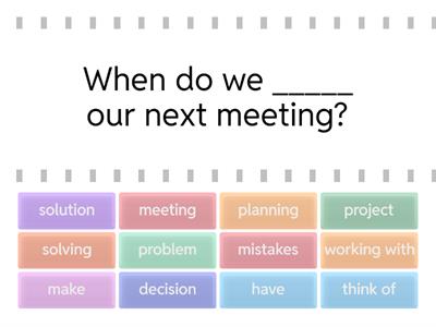 find the match, problem words 