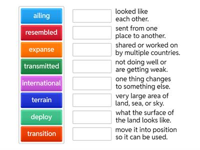 5th grade HMH vocab M 7.3