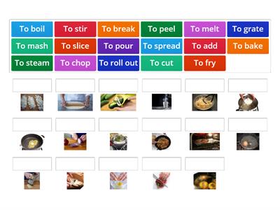 Cooking verbs