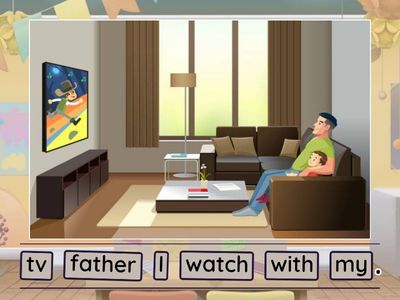 unscrumble words to make sentences