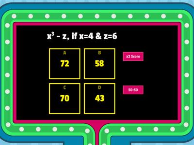 Evaluating Expressions (substitution, pos only)