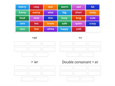 The Comparative - Short Adjectives