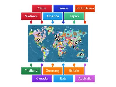 Book 5A Unit 6 Countries (map)