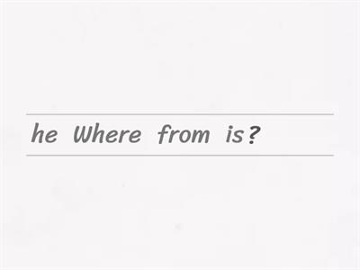 Verb TO BE - A level