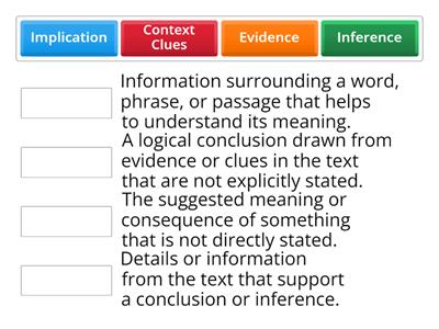 Standard: Inferencing