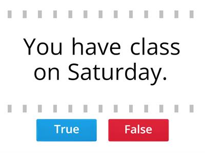 Prepositions in, on, at - time
