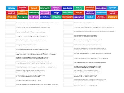 6th Grade Life Science Review