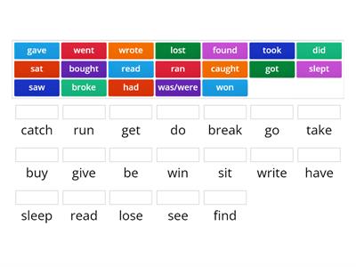 Brainy kl.5 irregular verbs Past Simple